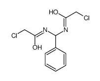 2-chloro-N-[[(2-chloroacetyl)amino]-phenylmethyl]acetamide Structure