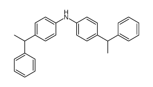 4-(1-phenylethyl)-N-[4-(1-phenylethyl)phenyl]aniline Structure