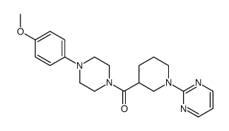 Piperazine, 1-(4-methoxyphenyl)-4-[[1-(2-pyrimidinyl)-3-piperidinyl]carbonyl]- (9CI)结构式