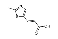3-(2-methyl-5-thiazolyl)-2-propenoic acid Structure
