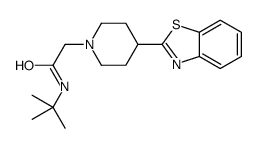 1-Piperidineacetamide,4-(2-benzothiazolyl)-N-(1,1-dimethylethyl)-(9CI) structure