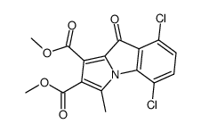 Dimethyl-9-oxo-5,8-dichloro-3-methyl-9H-pyrrolo<1,2-a>indol-1,2-dicarboxylat Structure