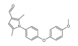 1-[4-(4-methoxyphenoxy)phenyl]-2,5-dimethylpyrrole-3-carbaldehyde Structure
