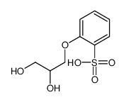 2-(2,3-dihydroxypropoxy)benzenesulfonic acid Structure