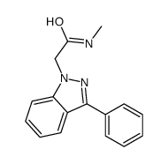 N-methyl-2-(3-phenylindazol-1-yl)acetamide Structure