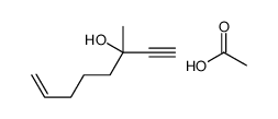 acetic acid,3-methyloct-7-en-1-yn-3-ol结构式