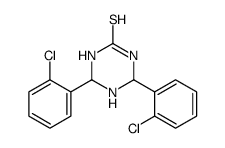 4,6-bis(2-chlorophenyl)-1,3,5-triazinane-2-thione Structure