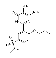 5,6-diamino-2-[5-(propane-2-sulfonyl)-2-propoxy-phenyl]-3H-pyrimidin-4-one Structure