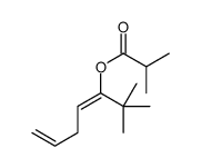 2,2-dimethylhepta-3,6-dien-3-yl 2-methylpropanoate结构式