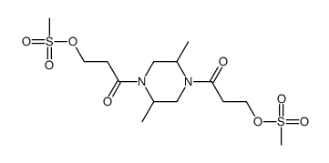 [3-[2,5-dimethyl-4-(3-methylsulfonyloxypropanoyl)piperazin-1-yl]-3-oxopropyl] methanesulfonate Structure