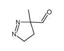 5-methyl-3,4-dihydropyrazole-5-carbaldehyde结构式