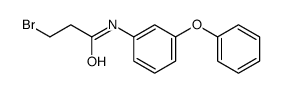 3-bromo-N-(3-phenoxyphenyl)propanamide结构式