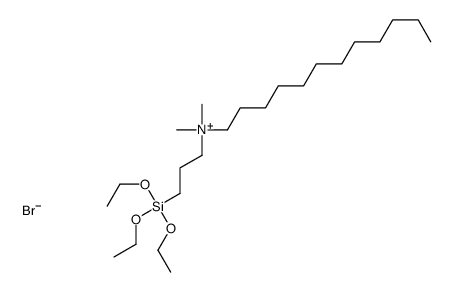 dodecyl-dimethyl-(3-triethoxysilylpropyl)azanium,bromide Structure