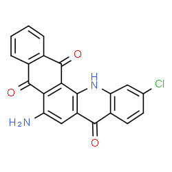 6-Amino-11-chloronaphth[2,3-c]acridine-5,8,14(13H)-trione结构式
