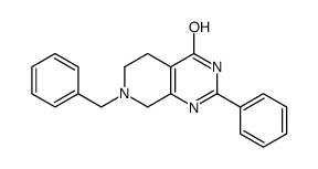 Pyrido[3,4-d]pyrimidin-4(3H)-one, 5,6,7,8-tetrahydro-2-phenyl-7-(phenylmethyl)- structure