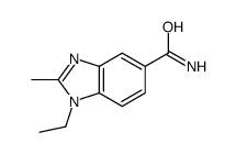 1-ethyl-2-methylbenzimidazole-5-carboxamide Structure