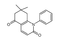 7,7-dimethyl-1-phenyl-6,8-dihydroquinoline-2,5-dione Structure