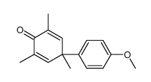 4-(4-methoxyphenyl)-2,4,6-trimethylcyclohexa-2,5-dien-1-one结构式