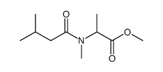 N-Isovaleroyl-N-methyl-L-alanin-methylester Structure