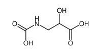 3-(carboxyamino)-2-hydroxypropanoic acid结构式