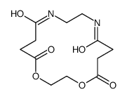 1,4-dioxa-9,12-diazacyclohexadecane-5,8,13,16-tetrone Structure