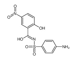 N-(4-aminophenyl)sulfonyl-2-hydroxy-5-nitrobenzamide结构式