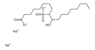 disodium,10-hydroxy-9-sulfonatooctadecanoate结构式