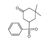 5-(benzenesulfonyl)-3,3-dimethylcyclohexan-1-one Structure