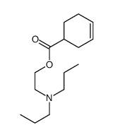 2-(dipropylamino)ethyl cyclohex-3-ene-1-carboxylate结构式