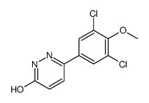 3-(3,5-dichloro-4-methoxyphenyl)-1H-pyridazin-6-one结构式