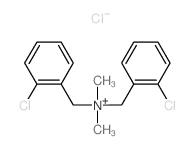 Benzenemethanaminium,2-chloro-N-[(2-chlorophenyl)methyl]-N,N-dimethyl-, chloride (1:1) structure