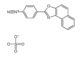 4-benzo[e][1,3]benzoxazol-2-ylbenzenediazonium,hydrogen sulfate Structure