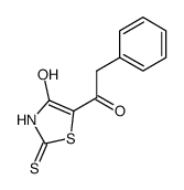 5-phenylacetyl-2-thioxo-thiazolidin-4-one Structure