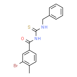 N-[(benzylamino)carbonothioyl]-3-bromo-4-methylbenzamide structure