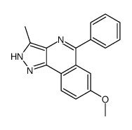 7-methoxy-3-methyl-5-phenyl-2H-pyrazolo[4,3-c]isoquinoline结构式