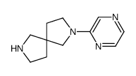 2-pyrazin-2-yl-2,7-diazaspiro[4.4]nonane结构式