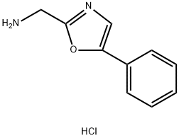 (5-phenyl-1,3-oxazol-2-yl)methanamine hydrochloride Structure