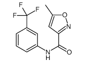 5-methyl-N-[3-(trifluoromethyl)phenyl]-1,2-oxazole-3-carboxamide结构式