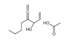 acetic acid,(3R)-4-ethenylideneoct-1-en-3-ol结构式