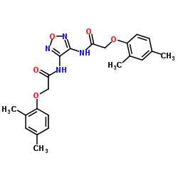 N,N'-1,2,5-Oxadiazole-3,4-diylbis[2-(2,4-dimethylphenoxy)acetamide]结构式