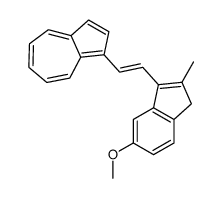 1-[2-(6-methoxy-2-methyl-3H-inden-1-yl)ethenyl]azulene Structure