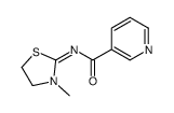 N-(3-methyl-1,3-thiazolidin-2-ylidene)pyridine-3-carboxamide结构式