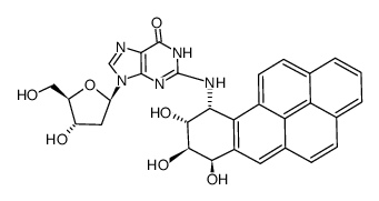 (+)-trans-anti-BPDE-N2-dG Structure