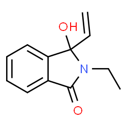 1H-Isoindol-1-one,3-ethenyl-2-ethyl-2,3-dihydro-3-hydroxy-(9CI) structure