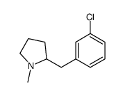 2-[(3-chlorophenyl)methyl]-1-methylpyrrolidine结构式