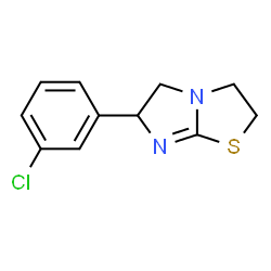 6-(3-CHLOROPHENYL)-2,3,5,6-TETRAHYDROIMIDAZO[2,1-B]THIAZOLE结构式