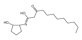 N-[(1S,2S)-2-hydroxycyclopentyl]-3-oxododecanamide Structure