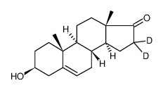 DHEA-16,16-d2 Structure