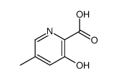 2-Pyridinecarboxylic acid, 3-hydroxy-5-methyl- (9CI) structure