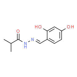 Propanoic acid, 2-methyl-, [(2,4-dihydroxyphenyl)methylene]hydrazide (9CI)结构式